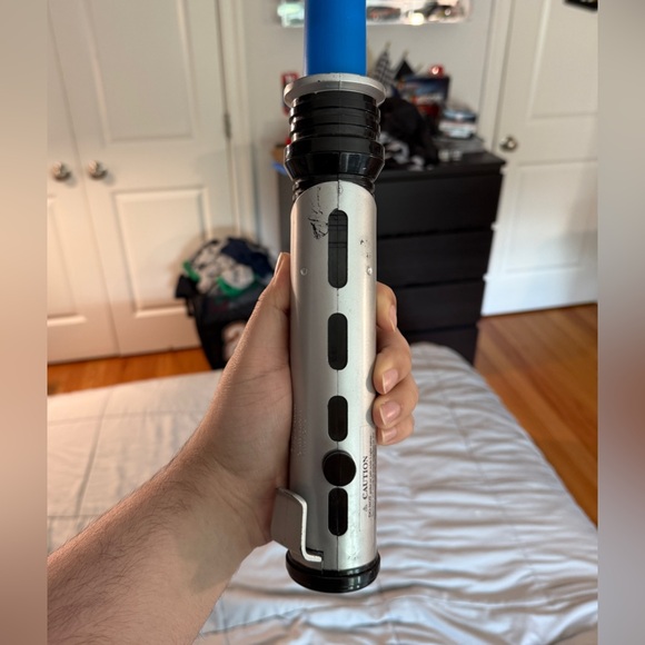 HASBRO Vintage Star Wars Lightsaber Blue Lucasfilm 1999 Light Saber Retractable - Picture 7 of 10